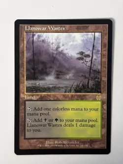 MTG Llanowar Wastes, Apocalypse NM+, Magic the Gathering 2001 - Image 1