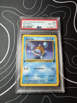 2000 Pokemon Team Rocket Squirtle 1st Edition PSA 8 #68 - Image 1