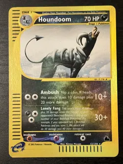 Houndoom - 12/144 - Pokemon Skyridge Reverse Holo Rare Card Wotc E Series Nm(-) - Image 1