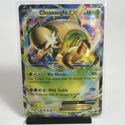 Pokemon Card Chesnaught EX XY18 Black Star Promo HOLO RARE - NM Card - Image 1