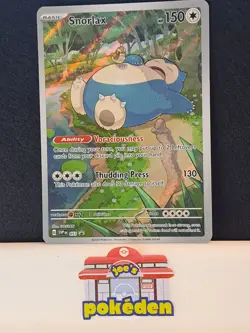 Pokemon Card Snorlax SVP EN 051 Scarlet & Violet 151 Black Star Promo NM - Image 1