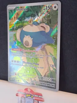 Pokemon Card Snorlax SVP EN 051 Scarlet & Violet 151 Black Star Promo NM - Image 3