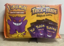 Nintendo Pokemon TCG BOOster Gengar Trick Or Trade Bundle 40 Packs 120 Cards New 820650850783 - Image 1