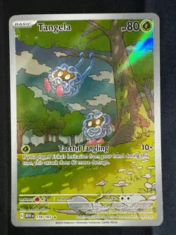 Pokemon Scarlet & Violet 151 Tangela 178/165 Illustration Rare LP English - Image 1