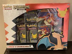 Pokemon TCG Celebrations Collection Lance's Charizard V Box Sealed - Image 1