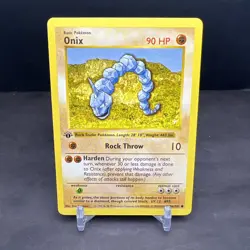 Pokemon 1st Edition Base Set Shadowless Onix 56/102 NS1 - Image 1