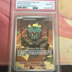 Pokemon Marshadow 146/132 Me01: Mega Evolution IR PSA 10 GEM - Image 1