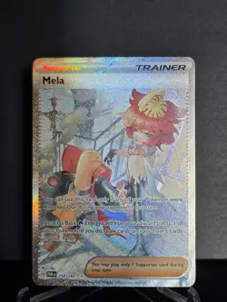Pokemon TCG Mela Trainer SV04 Paradox Rift 254/182 Holo Special Illustration Ra. - Image 1
