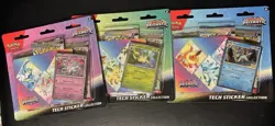 Pokemon TCG Prismatic Evolutions Tech Sticker Collection Set Lot Of 3 Sealed New - Image 1