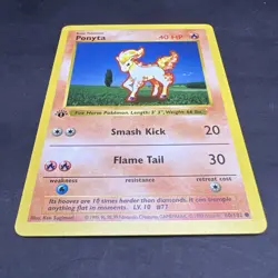 Pokemon 1st Edition Base Set Shadowless Ponyta 60/102 NS1 - Image 3