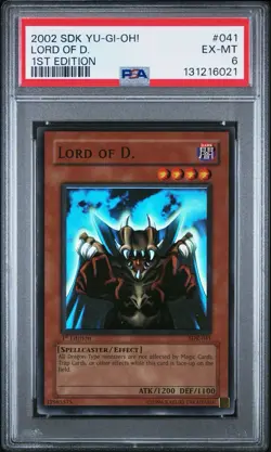 Lord of D. PSA 6 SDK-041 1st Edition Yu-Gi-Oh Super Rare Holo Foil Mint PSA 6 - Image 1