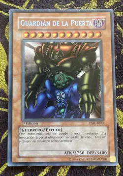 Yugioh Metal Raiders Gate Guardian PMT-S000 Spanish 1st Ed MRD LP Secret Vintage - Image 1
