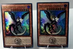YUGIOH - DRAGONMAID CEHRMBA X2 - BLMM-EN048 - 1ST EDITION- ULTRA RARE -YGO TCG - Image 3