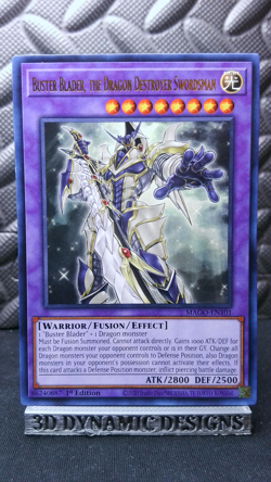 | Yugioh Buster Blader, the Dragon Destroyer Swordsman MAGO-EN101 Rare NM 🔥 | - Image 1