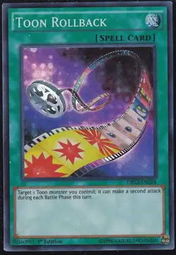 YUGIOH! TOON ROLLBACK - SUPER RARE - 1ST EDITION - DRL2-EN024 NM - Image 1
