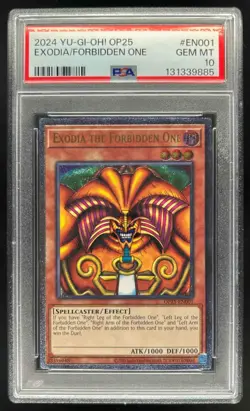 2024 Yu-Gi-Oh! OTS Tournament Pack Exodia the Forbidden One #OP25-EN001 PSA 10 - Image 1