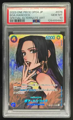 2023 One Piece Japanese Boa Hancock Special Alternate Art #OP01-078 PSA 10 - Image 1
