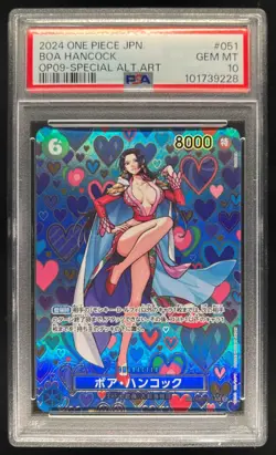 2024 One Piece Japanese Boa Hancock Special Alternate Art #OP07-051 PSA 10 - Image 1