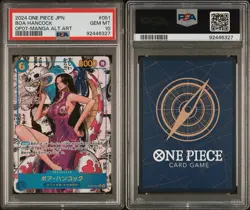 2024 Japanese One Piece Boa Hancock OP07-051 Manga Alt Art PSA 10 Gem Mint - Image 3