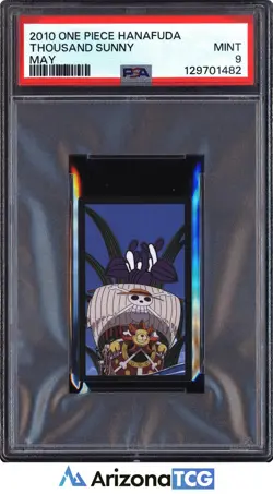 One Piece 2010 Thousand Sunny May One Piece Hanafuda PSA 9 - Image 1