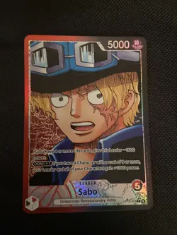 Sabo (004) (Alternate Art) OP13-004 Carrying On His Will Foil One Piece Leader - Image 1