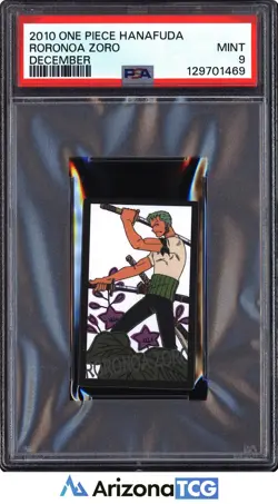 One Piece 2010 Roronoa Zoro December One Piece Hanafuda PSA 9 - Image 1