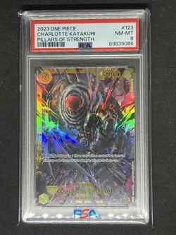 2023 One Piece Charlotte Katakuri Pillars Of Strength #123 PSA 8 English - Image 1