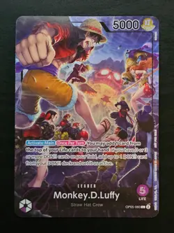 Monkey D. Luffy OP05-060 - One Piece PSA Magazine Exclusive Promo - DAMAGED - Image 1
