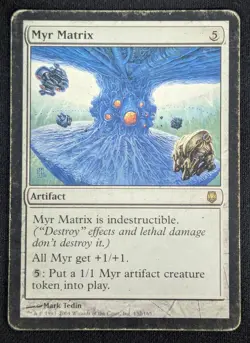 MTG Myr Matrix- DAMAGED -Darksteel Magic the Gathering Card # 132 - Image 1