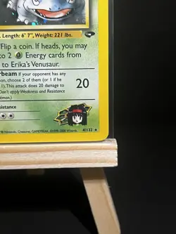 Pokemon TCG Erika's Venusaur #4/132 Gym Challenge Holo Rare Card - Image 5