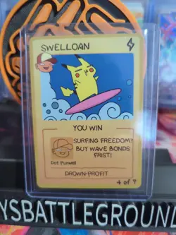 Pokescam Holo Swelloan (Pikachu) Fan Art Card - Image 1