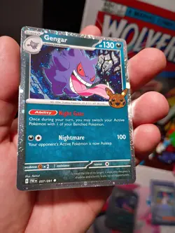 Gengar 057/091 COSMOS HOLO Trick or Trade Pokemon Card NM - Image 2