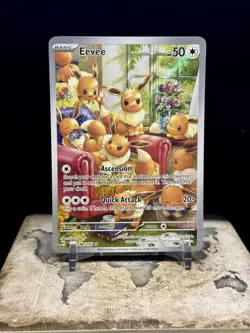 Pokemon Eevee Holo Illustration Rare Card 188/167 Twilight Masquerade - Image 1