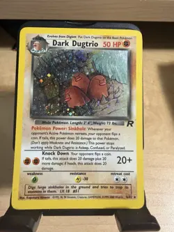 Pokemon card Dark Dugtrio Holo 2000 6/82 Team Rocket Unlimited MP - Image 1