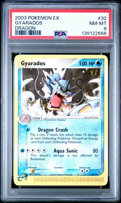 Gyarados 32/97 PSA 8 NM-MT Non-Holo Ex Dragon Pokemon Card 🔥🔥 - Image 1