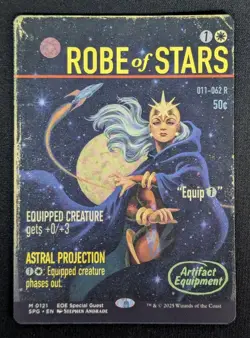 MTG Robe of Stars- DAMAGED -Special Guests Magic the Gathering Card # 121 - Image 1