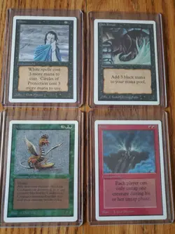 MAGIC THE GATHERING Lot of Four (4) UNLIMITED Cards Very Nice Condition - Image 1