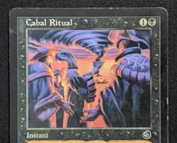MTG Cabal Ritual- DAMAGED -Torment Magic the Gathering Card # 51 - Image 3