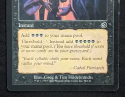 MTG Cabal Ritual- DAMAGED -Torment Magic the Gathering Card # 51 - Image 4