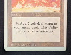 MTG Sol Ring- DAMAGED - 3rd Edition Magic the Gathering Card # 274 - Image 4