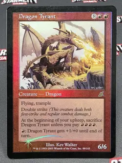 MTG FOIL Dragon Tyrant - DAMAGED - Scourge Magic the Gathering Card - Image 1