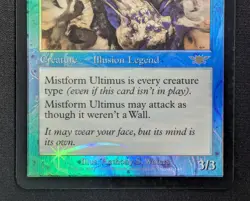 MTG FOIL Mistform Ultimus- DAMAGED -Legions Magic the Gathering Card # 47 - Image 4