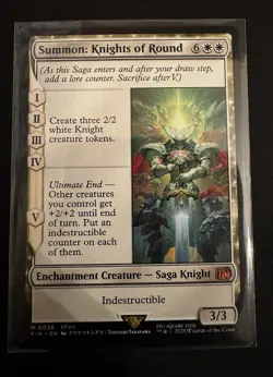 Magic the Gathering Summon: Knights of Round Final Fantasy Regular Card - Image 1