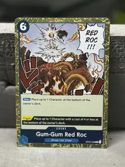 One Piece Card Game Gum-Gum Red Roc OP04-056 Rare Foil English Edition - Image 1
