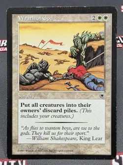 MTG Wrath of God - DAMAGED - Portal Magic the Gathering Card - Image 1