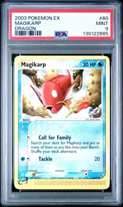 Magikarp 60/97 PSA 9 Mint Non-Holo Ex Dragon Pokemon Card 🔥🔥 - Image 1