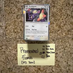 Pokemon Phantasmal Flames Bulk Lot Includes Holos And Reverse Holos 193 cards - Image 1