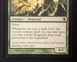 MTG Vengevine- INKED -Rise of the Eldrazi Magic the Gathering Card # 212 - Image 4