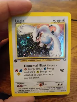 1st Edition Lugia 9/111 Neo Genesis 2000 HoloRare Swirl WOTC Pokemon Card TCG HP - Image 2