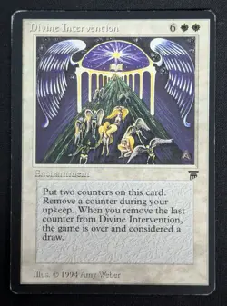 MTG Divine Intervention- DAMAGED -Legends Magic the Gathering Card # 8 - Image 1